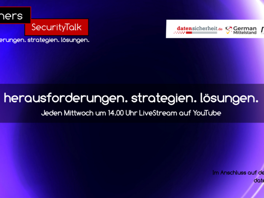 Theiners SecurityTalk - jeden Mittwoch 14:00 Uhr Live auf YouTube